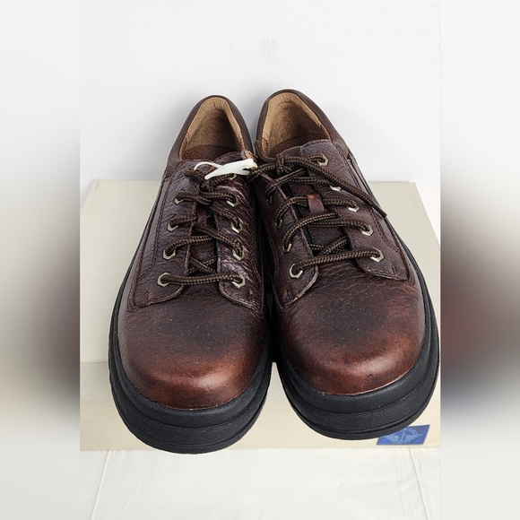 💪 NIB MEN'S DOCKERS DANBURY DARK TAN LEATHER SHOES - SIZE 9M -90-6682 💪 - Picture 3 of 11